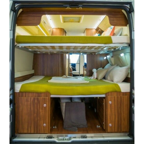 Durable Van Bunk Beds Lightweight RV Aluminum Furniture 