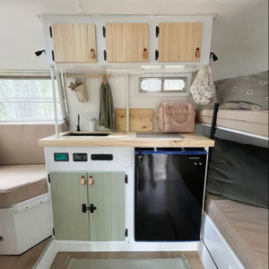 Garden Style Fresh Aluminum RV Cabinet Light Weight Strong Waterproof Can Be Customized