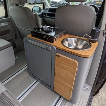 High-end custom lightweight RV furniture aluminum honeycomb sprinter van RV kitchen cabinets