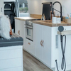 Modern design RV interior aluminum kitchen cabinet waterproof camper motorhome accessories