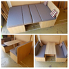 Lightweight RV Aluminum Sofa Bed Lift Table with Seat Can Be Turned into Bed