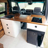 Factory waterproof rv aluminum kitchen multi-function lightweight storage caravan furniture