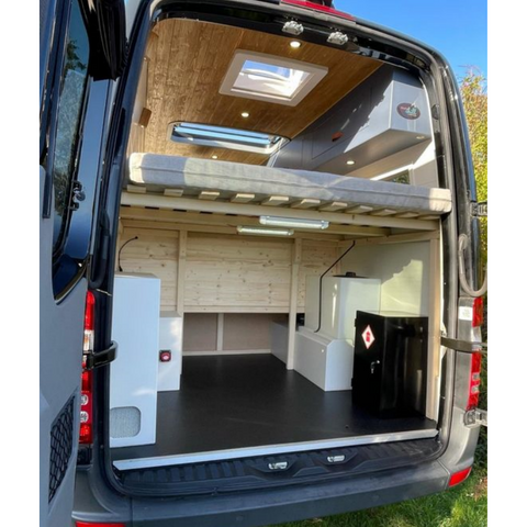 Private Custom RV Furniture Standard Bed Camper Double Bed with Cabinet under The Bed Can Be Stored