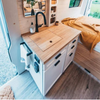 Small Space Aluminum RV Furniture Camper Kitchen Cabinet Multi-layer Drawer Large Storage Space