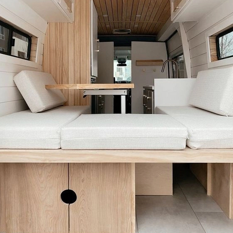 Personal aluminum custom RV sofa bed Single storage sleeping caravan rv camper bed