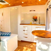 Caravan Floor Standing rv furniture with Door and Drawers Waterproof RV Aluminum Sink Cabinet