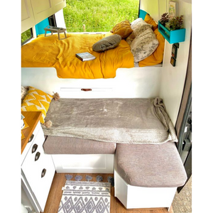 Popular RV Furniture Design Aluminum RV Standard Bed Camping Car Sofa Bed, Strong And Durable