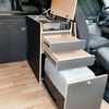 Luxury high quality aluminum RV furniture camper motorhome honeycomb panel kitchen cabinets