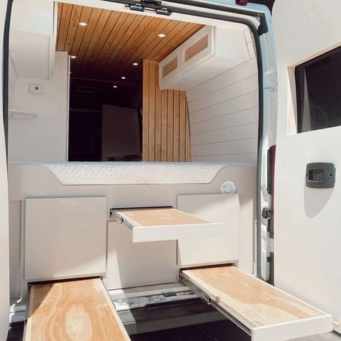 Multi-function travel Lightweight Aluminum RV furniture Motorhome sprinter van rv customized bed