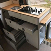 High Gloss camping aluminum rv furniture lightweight fireproof motorhome rv kitchen cabinets