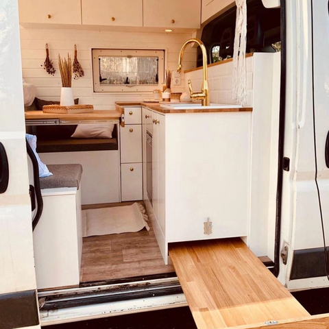 High-end custom RV furniture RV kitchen cabinets aluminum honeycomb panels camper furniture