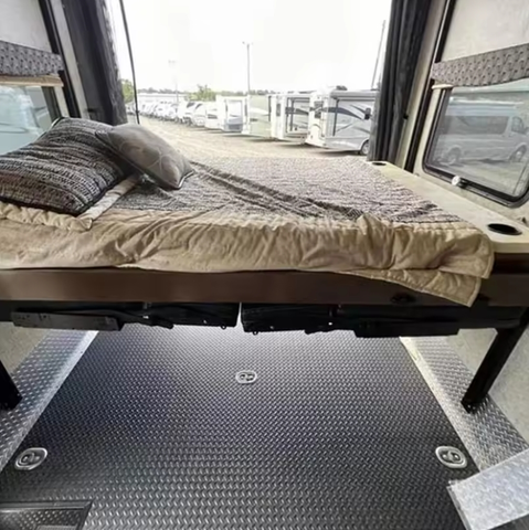 New luxury Aluminum lightweight Bed for caravan rv portable aluminum furniture