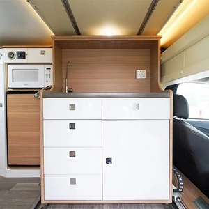 Custom RV Multi-function Cabinet Aluminum RV Furniture White Camper Van Cabinet