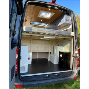 Lightweight Aluminum RV Furniture RV Queen Bed with Cabinet Storage under The Bed