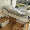 luxury Italian sleeping aluminum caravan custom cabinets lightweight Storage rv customized bed 