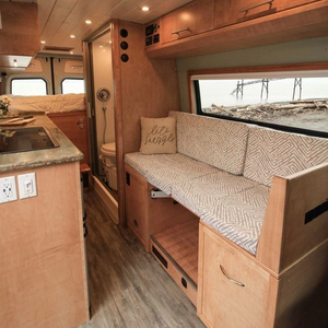 Cost-effective waterproof fireproof camper bed aluminum lightweight RV caravan sofa bed 