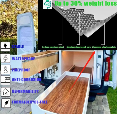 RV Customized Aluminium Bed Lightweight Waterproof Bed For Caravan camper van