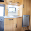 Modern European camping hiking vw conversion kitchen cabinets lightweight aluminum caravan rv furniture