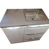 Luxury High Gloss rv motorhome kitchen cabinet with sink rv aluminum furniture for van