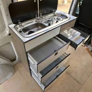 Simple Design RV Cabinets Large Storage Space Aluminum Mobile Home Cabinets
