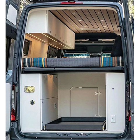 New Luxury Lightweight rv customized bed caravan camper van camping custom motorhome interior parts