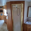 French Cream Motorhome Aluminum rv Mobile home bathroom cabinets Recreational Custom shower room 