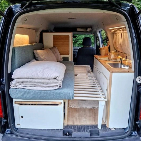 durable Customized color camper RV furniture aluminum lightweight sprinter van rv sofa bed 