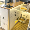 Custom aluminum RV kitchen cabinet with drawers lightweight waterproof and fireproof