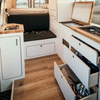 Nordic cooking aluminum Caravan rv kitchen cabinet with drawers storage Lightweight rv furniture