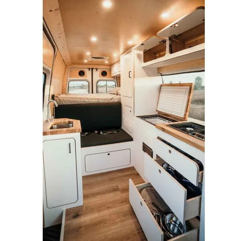 Lightweight Aluminum RV Furniture RV Kitchen Cabinet Multiple Drawers Waterproof