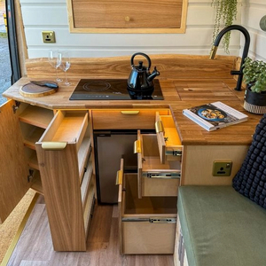 Custom-made all aluminum RV kitchen cabinet waterproof composite rv furniture