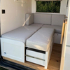 Customized RV sofa bed aluminum camper van sofa bed retractable sofa 