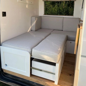 Customized RV sofa bed aluminum camper van sofa bed retractable sofa 