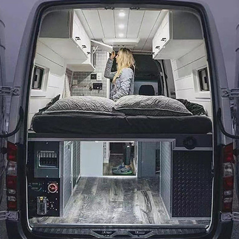 luxury Modern Waterproof Lightweight rv customized bed Camper motorhome caravan rv aluminum cabinet