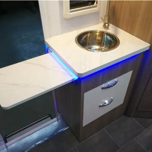 RV multi-function lightweight aluminum kitchen cabinet hot sale waterproof rv furniture