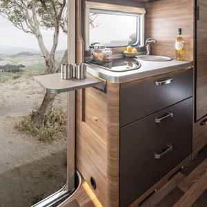 Best-selling zero formaldehyde RV kitchen cabinet multi-layer drawer storage space aluminum camper furniture accessories