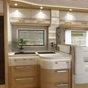 Modern design rv camper interior cabinets lightweight rv kitchen aluminum cabinets