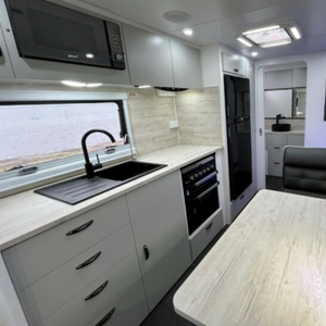 Luxury RV Aluminum Kitchen Cabinet Lightweight Camper Cabinet Durable Waterproof