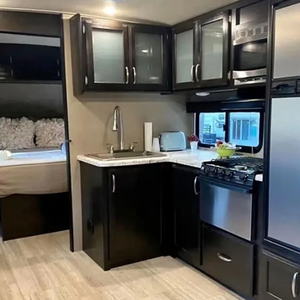 Luxury modern Aluminium Cabinets Custom waterproof trailer MOTORHOME RV kitchen cabinet