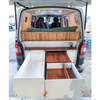 VW Van Interior Seats with Cabinets Aluminum Pull-out Outdoor Drawers Camping Tools