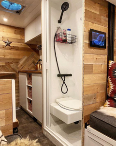 High-end Custom RV Shower Room Camper Bath Room Wall And Door Panel