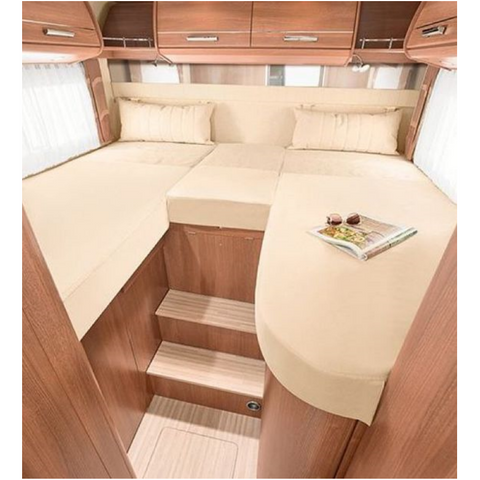 Luxury Custom Aluminum RV Furniture Aluminum Double Bed with Cabinet