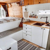 Luxury lightweight cooking camper van RV aluminum kitchen cabinet with drawers fireproof waterproof rv custom furniture factory