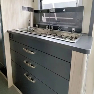 Recreational Mobile home Caravan Waterproof rv furnishing lightweight Aluminum RV Kitchen Cabinet 