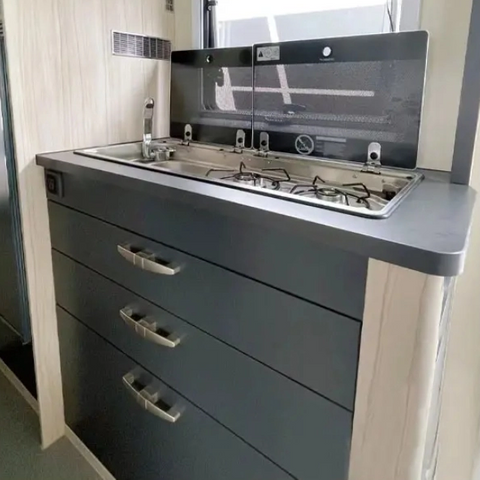 Recreational Mobile home Caravan Waterproof rv furnishing lightweight Aluminum RV Kitchen Cabinet 