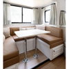 Lightweight Aluminum RV Furniture Aluminum RV Seat Table Set Caravan Lift Table
