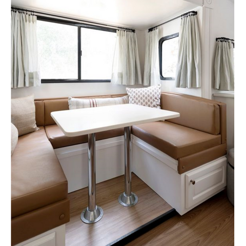 Lightweight Aluminum RV Furniture Aluminum RV Seat Table Set Caravan Lift Table