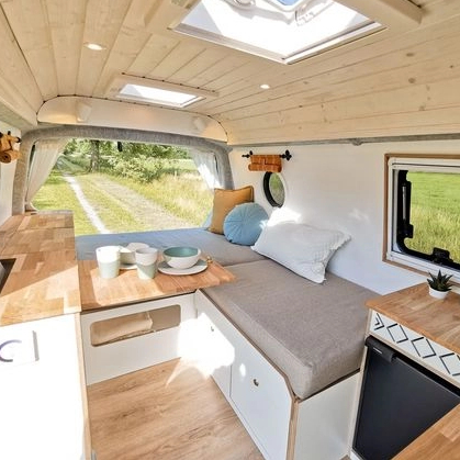 Multifunction Customized size camper camper accessories aluminum lightweight storage vw rv sofa bed 