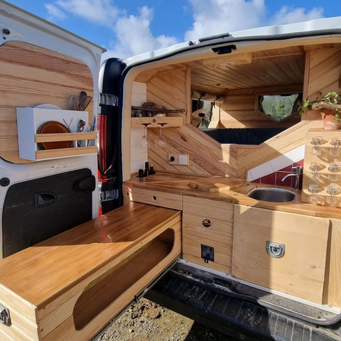 Modern Designs camping aluminium rv kitchen cabinet multi-function waterproof caravan rv funiture