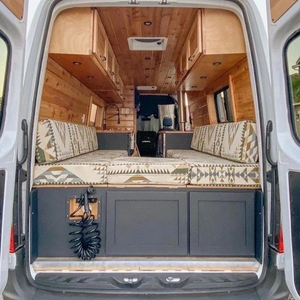 High-end aluminum RV furniture lightweight space-saving camper sofa bed with drawers
